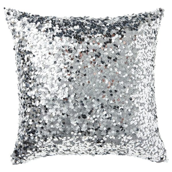 Kussen Glitter Zilver