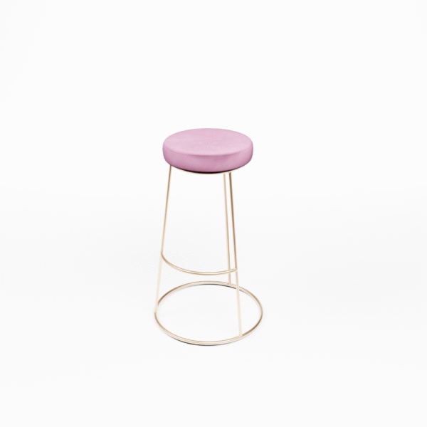 Barkruk Alice / Roze kussen