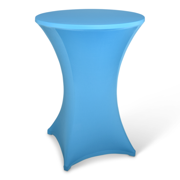 Stretchhoes turquoise receptietafel